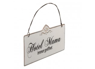 Plechová nástěnná cedule Mama Hotel - 21*15 cm