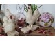 Keramická dekorační koule s květy Lovely Flowers M - Ø12*11 cm Clayre & Eef
