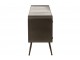 Černá kovovo-dřevěná komoda se šuplíky na nožičkách Closet High - 145*45*78 cm J-Line by Jolipa