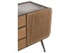 Černá kovovo-dřevěná komoda se šuplíky na nožičkách Closet High - 145*45*78 cm J-Line by Jolipa