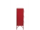 Červená antik kovová komoda s 9ti boxy na nožičkách Matal red - 86*41*114cm J-Line by Jolipa