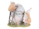 Velikonoční dekorace kuřátek u vajíčka Happy Easter - 12*9*12 cm Clayre & Eef