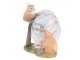 Velikonoční dekorace kuřátek u vajíčka Happy Easter - 12*9*12 cm Clayre & Eef