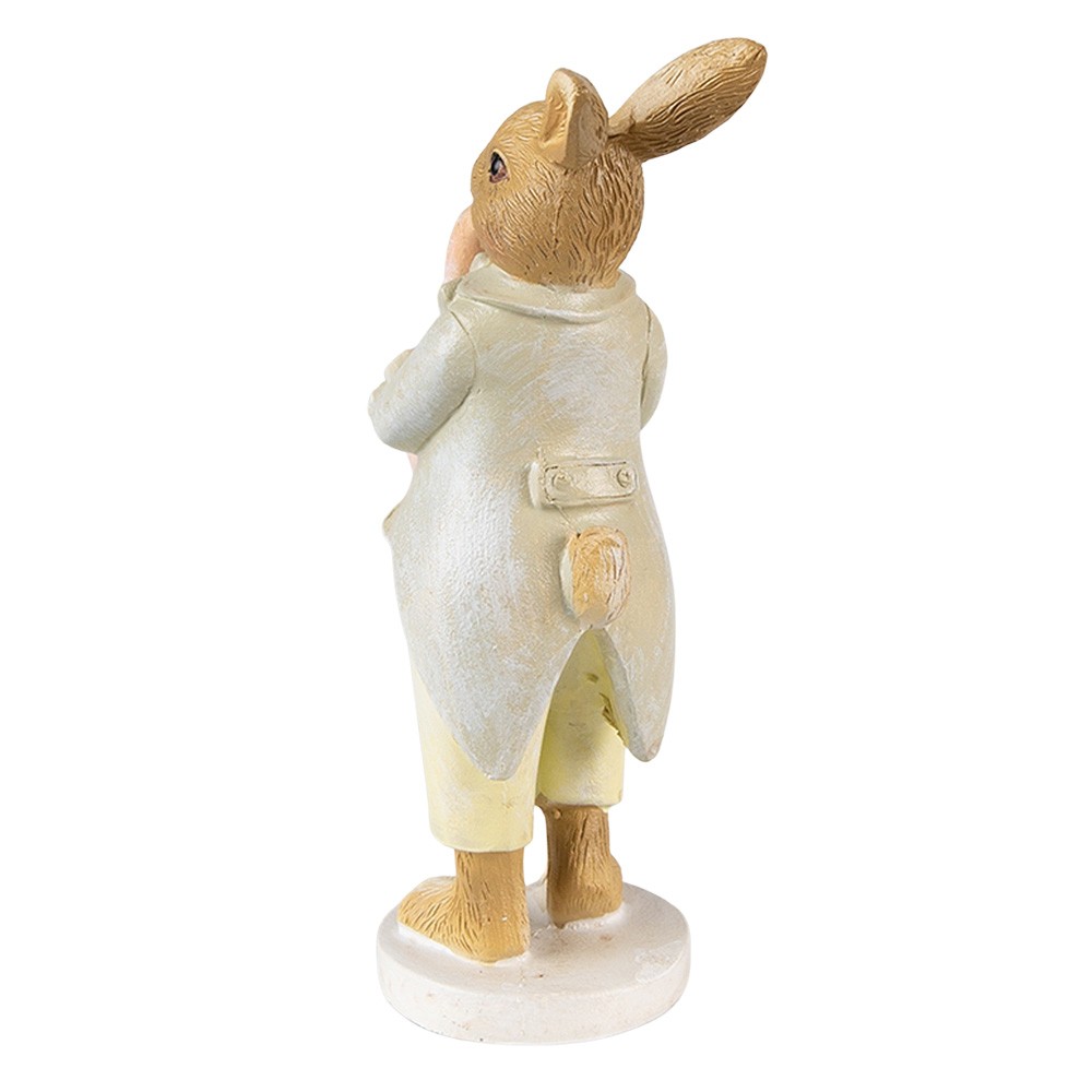 Velikonoční dekorace králík hrající na mrkev - 5*8*16 cm Clayre & Eef Velikonoční dekorace králík hrající na mrkev - 5*8*16 cm Clayre & Eef