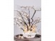 Velikonoční dekorace králíčci ve vajíčku s květy - 11*9*12 cm Clayre & Eef