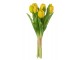Kytice 7ks žlutých realistických tulipánů - 31cm J-Line by Jolipa