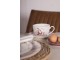 Porcelánový šálek s podšálkem Pretty Forest - 12*9*6 cm / Ø 14*2 cm / 200 ml Clayre & Eef