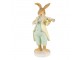 Velikonoční dekorace králík hrající na housle ve tvaru květiny - 8*5*16 cm Clayre & Eef
