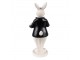 Velikonoční dekorace králík v kabátku držící vajíčko - 6*6*15 cm Clayre & Eef