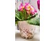 Keramický obal na květináč s lučními květy Flowers of Love M - Ø14*13 cm Clayre & Eef