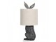 Stolní lampa v designu králíka s béžovým stínidlem Rabbi – Ø 20*45 cm E27/max 1*60W Clayre & Eef