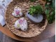 Keramické dekorační srdce s květy Lovely Flowers M - 8*8*4 cm Clayre & Eef