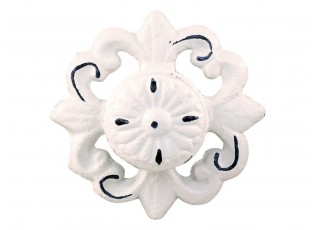 Béžová antik litinová knopka - Ø7,5*4cm