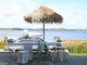 Bambusový slunečník se střechou z listů Parasol Bamboo - ∅ 160*240 cm Chic Antique