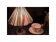Béžovo-růžová stolní lampa Tiffany Tasia - Ø 20*34 cm E14/max 1*25W Clayre & Eef