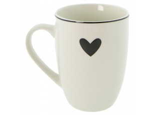Porcelánový hrnek se srdíčkem Love Birds - 12*8*10 cm / 350 ml