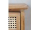 Hnědá antik dřevěná komoda se šuplíky a výpletem French wicker - 54*32*125cm Chic Antique