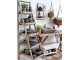Hnědý antik dřevěný regál s košíky Cart No 5 - 42*70*170cm Chic Antique