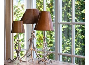 Stříbrná patice na stolní lampu ve tvaru parohů M- 55*34*34cm
