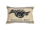 Béžovo-modrý gobelínový polštář s uzlem Nautical knot - 45*15*30cm Mars & More 