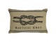 Béžovo-černý gobelínový polštář s uzlem Nautical knot I - 45*15*30cm Mars & More 