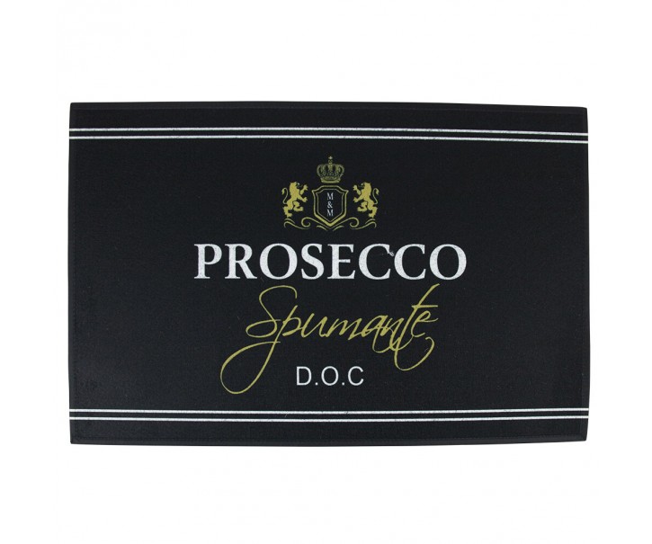 Černá podlahová rohožka Prosecco - 75*50*1cm Mars & More 