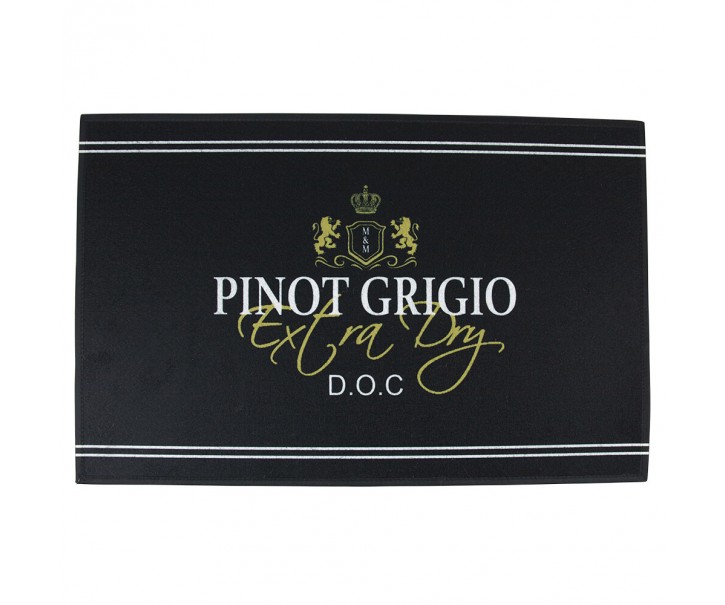 Černá podlahová rohožka Pinot Grigio wine - 75*50*1cm Mars & More 