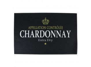 Černá podlahová rohožka Chardonnay wine - 75*50*1cm
