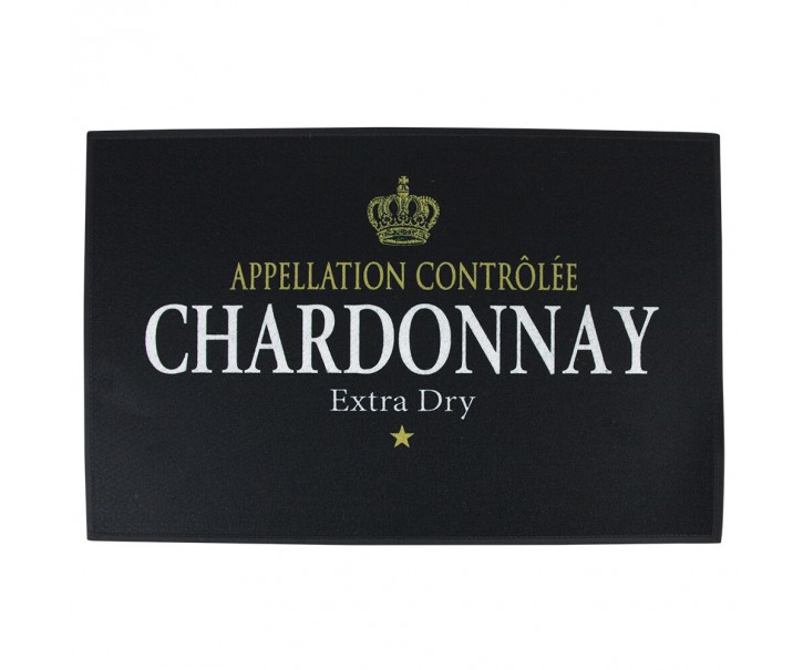 Černá podlahová rohožka Chardonnay wine - 75*50*1cm Mars & More 