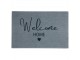 Šedá podlahová rohožka se srdíčkem Welcome Home - 75*50*1cm Mars & More 