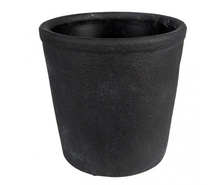 Granitový antik keramický obal na květináč Granit L - Ø16*16 cm Clayre & Eef