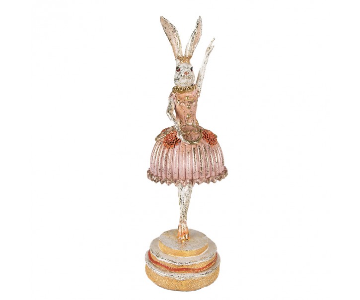 Dekorace socha zaječí dáma jako baletka - 11*11*35 cm Clayre & Eef