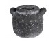 Granitový antik cementový obal na květináč s uchy - 17*15*13 cm Clayre & Eef