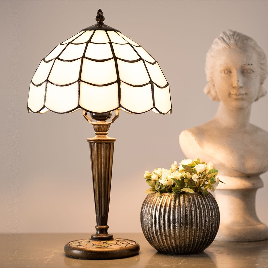 Stolní lampa Tiffany - Ø 25*43 cm / E27/max 1*40W Clayre & Eef Stolní lampa Tiffany - Ø 25*43 cm / E27/max 1*40W Clayre & Eef