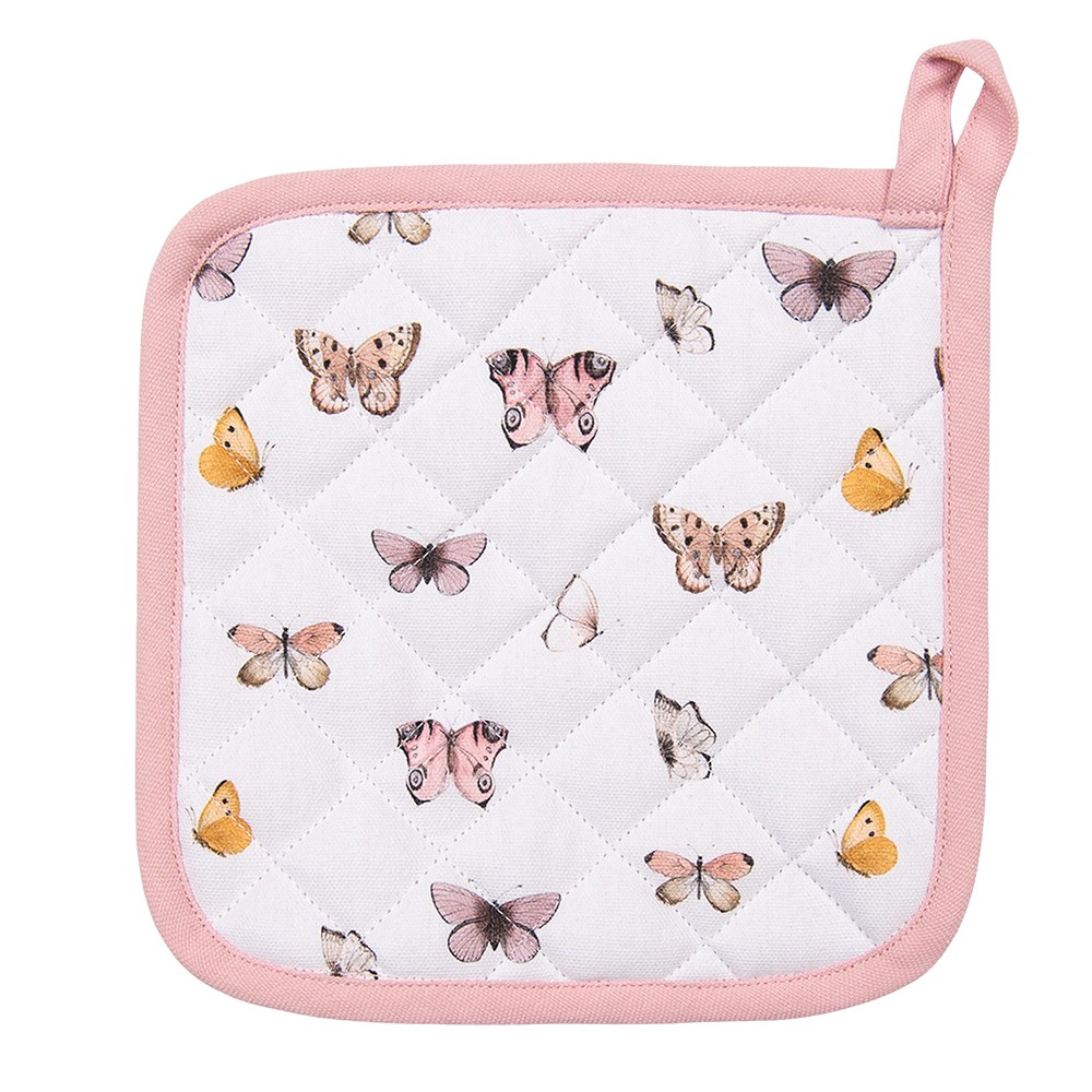 Balvněná dětská chňapka podložka s motýlky Butterfly Paradise - 16*16 cm