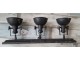 Industriální černé antik kovové nástěnné světlo Fact ceiling - 85*19*30cm / E14 Chic Antique