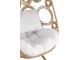 Béžové závěsné ratanové křeslo Bule Beige - 113*103*197 cm J-Line by Jolipa