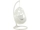 Bílé závěsné ratanové křeslo Bule White - 113*103*197 cm J-Line by Jolipa