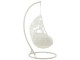 Bílé závěsné ratanové křeslo Bule White - 113*103*197 cm J-Line by Jolipa