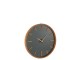 Drevěné čiernohnědé hodiny Herve M - Ø60*5 cm J-Line by Jolipa