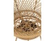 Béžové ratanové zahradní točící křeslo Zayo Beige - 88*92*100cm J-Line by Jolipa