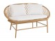 Béžová ratanová zahradní dvojsedačka Zayo Beige - 129*61*81cm J-Line by Jolipa
