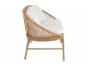 Béžová ratanová zahradní dvojsedačka Zayo Beige - 129*61*81cm J-Line by Jolipa