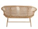 Béžová ratanová zahradní dvojsedačka Zayo Beige - 129*61*81cm J-Line by Jolipa
