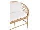 Béžová ratanová zahradní dvojsedačka Zayo Beige - 129*61*81cm J-Line by Jolipa