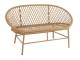 Béžová ratanová zahradní dvojsedačka Zayo Beige - 129*61*81cm J-Line by Jolipa
