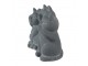 Šedá dekorace socha 3 kočky Cat Grey - 22*10*16 cm Clayre & Eef