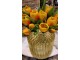 Kytice 7ks oranžových realistických tulipánů - 31cm J-Line by Jolipa