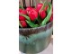 Kytice 7ks červených realistických tulipánů - 31cm J-Line by Jolipa