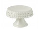 Bílý keramický podnos na noze Hella White S - Ø 11*7cm J-Line by Jolipa